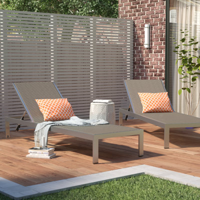 Shore Aluminum Outdoor Chaise