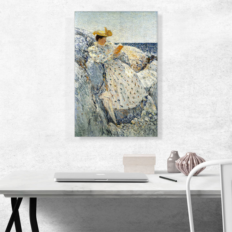 «Summer Sunlight Isles Of Shoals 1892» par Childe Hassam - peinture sur toile tendue, H 26 po x l 18 po x P 1,5 po