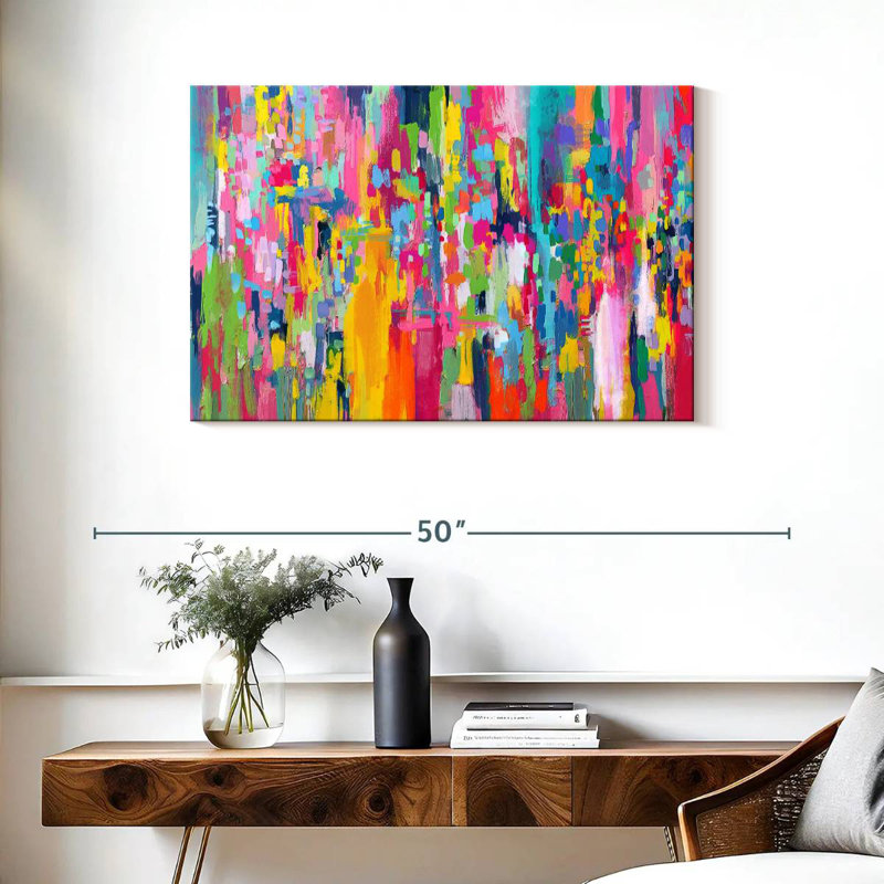 Avery Abstract Vibrant Mix IV, H 24 po x l 36 po