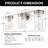 3-Light Dimmable Nickel Vanity Light