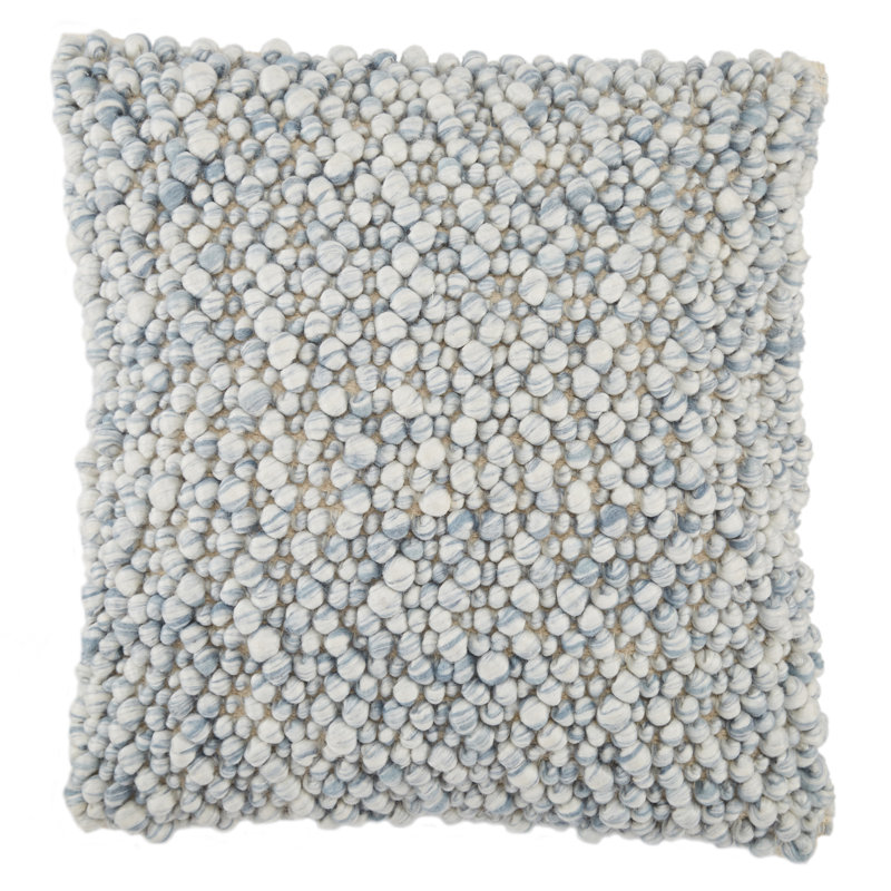 Housse et insert de coussin décoratif Upson, Bleu clair, Alternative au duvet