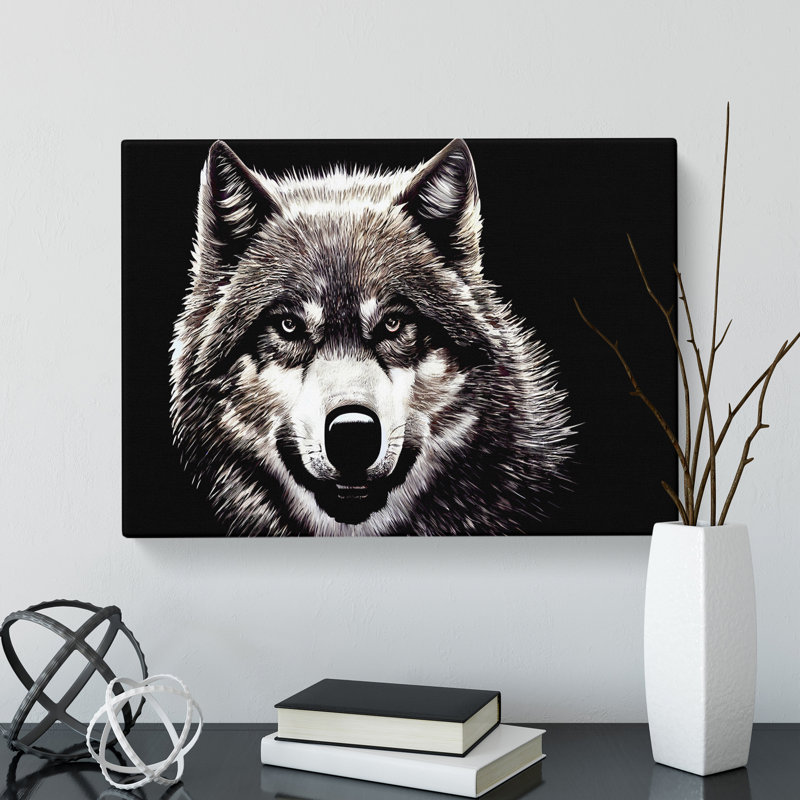 Face Of The Wolf Vol.2 - Wrapped Canvas, 35cm H x 50cm W x 3cm D