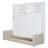 Queen Size Murphy Bed Wall Bed With Sofa,White
