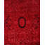 Tapis unique rouge / orange / noir 10 pi 2 po x 14 pi 4 po Overyed