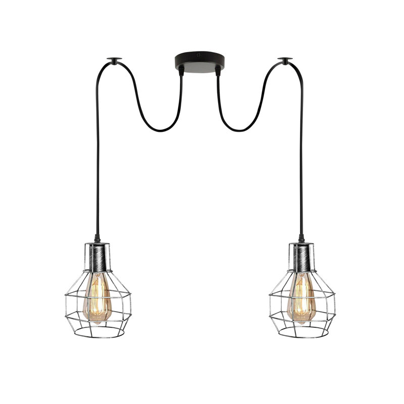 Cotillard 2 - Light Cluster Pendant, Brushed Silver