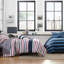 Ensemble d'édredon réversible bleu Nautica-125385546-125385542