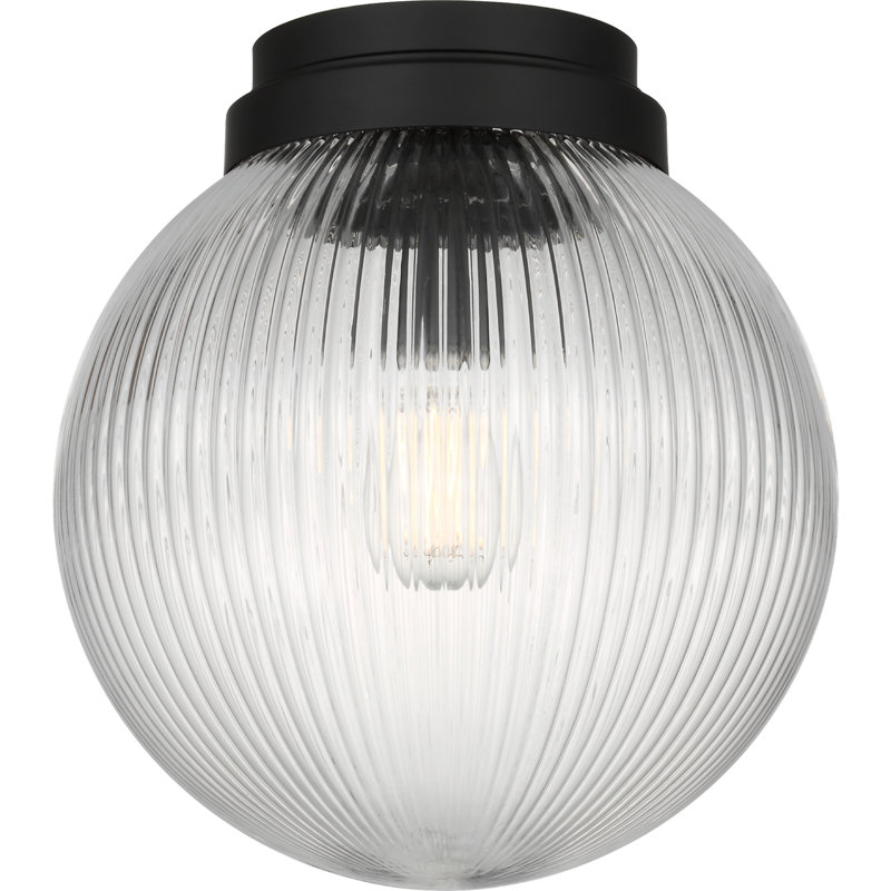 Plafonnier Scott Living Preston 10 po à intensité variable, 1 lumière, noir minuit, avec ampoule DEL, Nuit noire