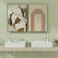 Petit lavabo de salle de bain mural en céramique 14,56 "x P 7,63" avec lavabo vasque flottant rectangulaire blanc avec trou pour le robinet à droite