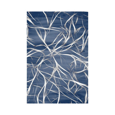 Branching Blue II by Kimberly Allen - Wrapped Canvas Print