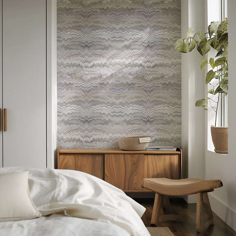 Stonewashed -Misty Mauve Gray Wallpaper, Paper