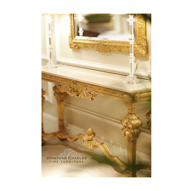 Versailles 67'' W Marble Console Table