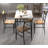 Dining Table Set for 4, Wood Kitchen Table with Chairs Dinning Table Set for Kitchen & Dining Room, Compact Dining Set for Small Spaces