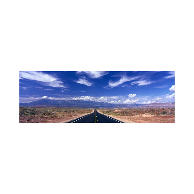 Cloudy Southwestern Landscape, Zion National Park, Utah, USA by Panoramic Images - Wrapped Canvas Panoramic Print