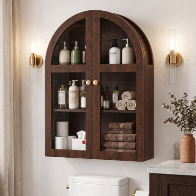 31.5" Arched Wall Cabinet