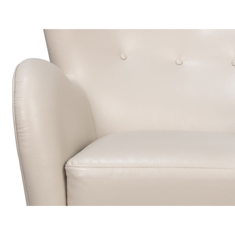 Lombard Club Chair, Crystal White