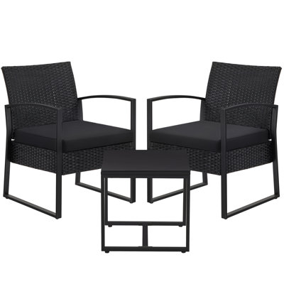 Geoffe Rattan 2 Seater Conversation Set