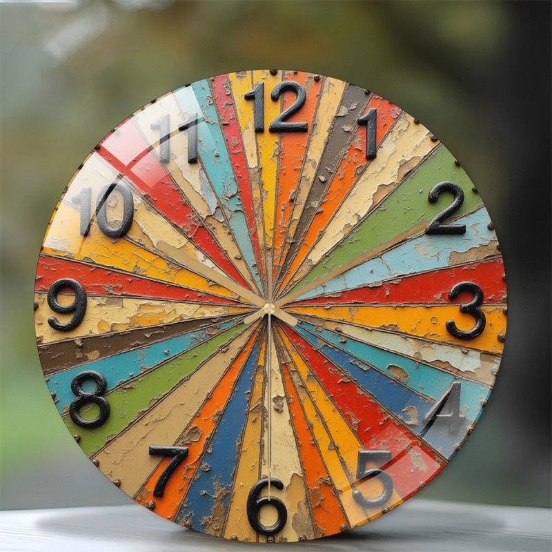 Horloge murale rétro 12 po