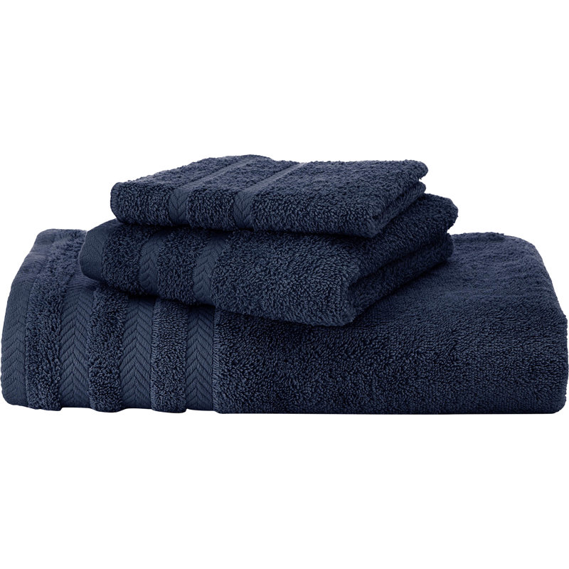 Drap 100% coton de qualité égyptienne Martex, Bleu marine