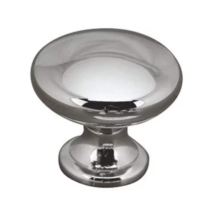 Poignée champignon 1 1/4 po de diamètre, Chrome poli
