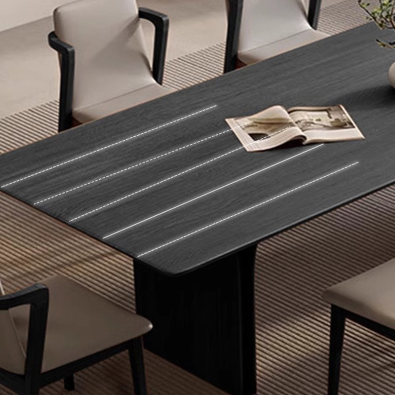 Table de salle à manger en bois massif pour un usage domestique, H 29,53 po x L 86,61 po x l 35,43 po
