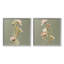 «Classic Blooms On Green Single Frame» par Liz Jardine, 2 pièces sur toile-482697129-482886440