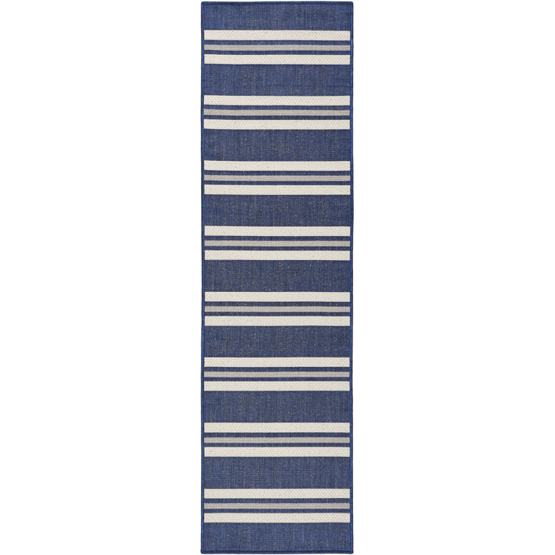 Manderella Modern Rug, Navy, Runner 2'2" x 8'