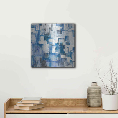 Red Barrel Studio® 'In Blue A Maze' by Melissa Averinos, Metal Wall Art