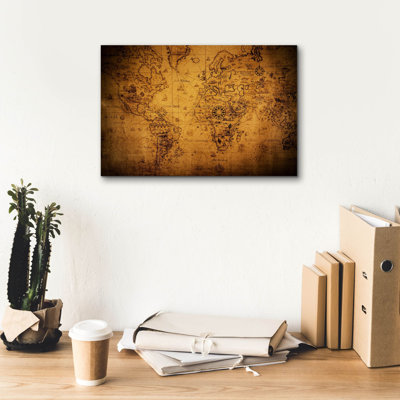 «Vintage Map» par Epic Portfolio, art mural sur toile