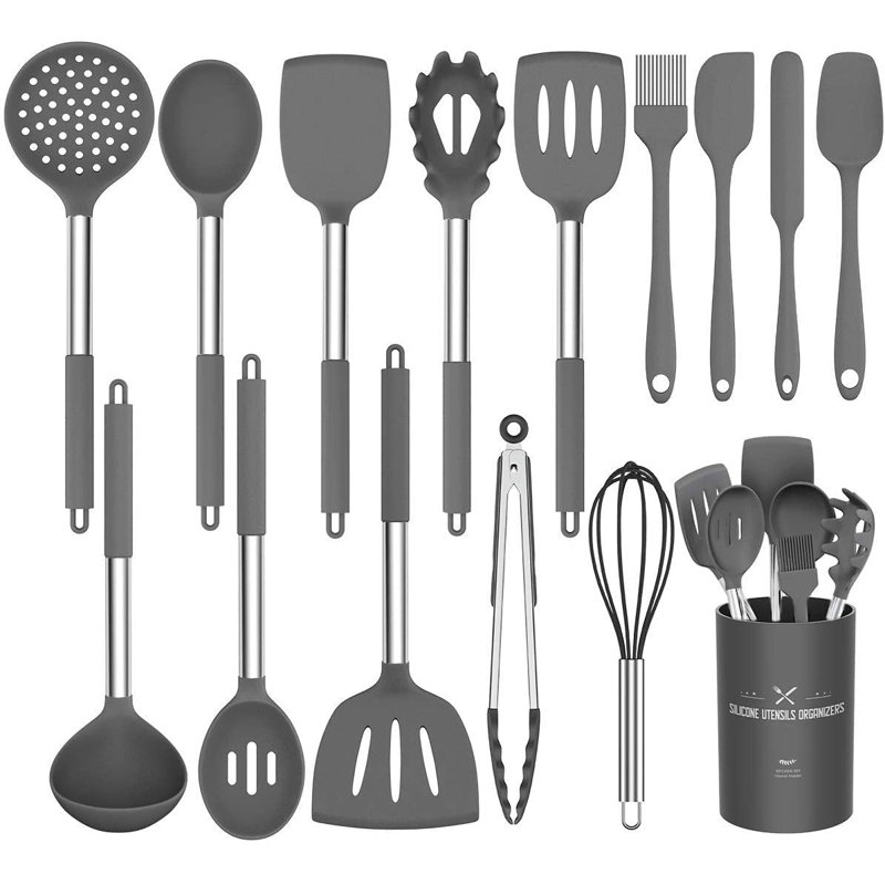 Belfry Kitchen Benton 15 Balloon Whisk, Grey