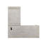 Bureau d'ordinateur transitionnel blanc antique