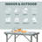 Outsunny 23" Folding Camping Table With Height Adjustability(Only Including Table)