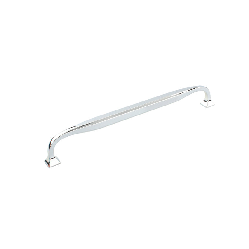 Poignée barre 8 13/16" au centre, Chrome poli