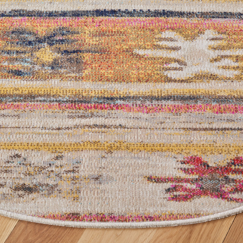 Tapis d'intérieur / extérieur Depuy Performance Southwestern, Rond 6 pi 7 po