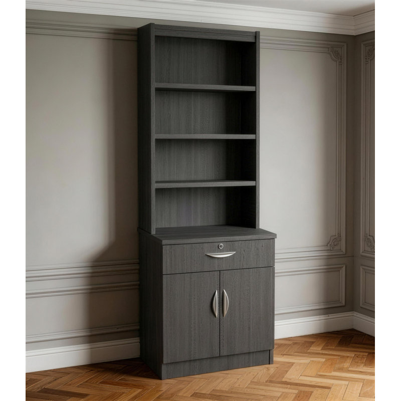 Brence 2 -Door 1 -Drawer, Black Havana
