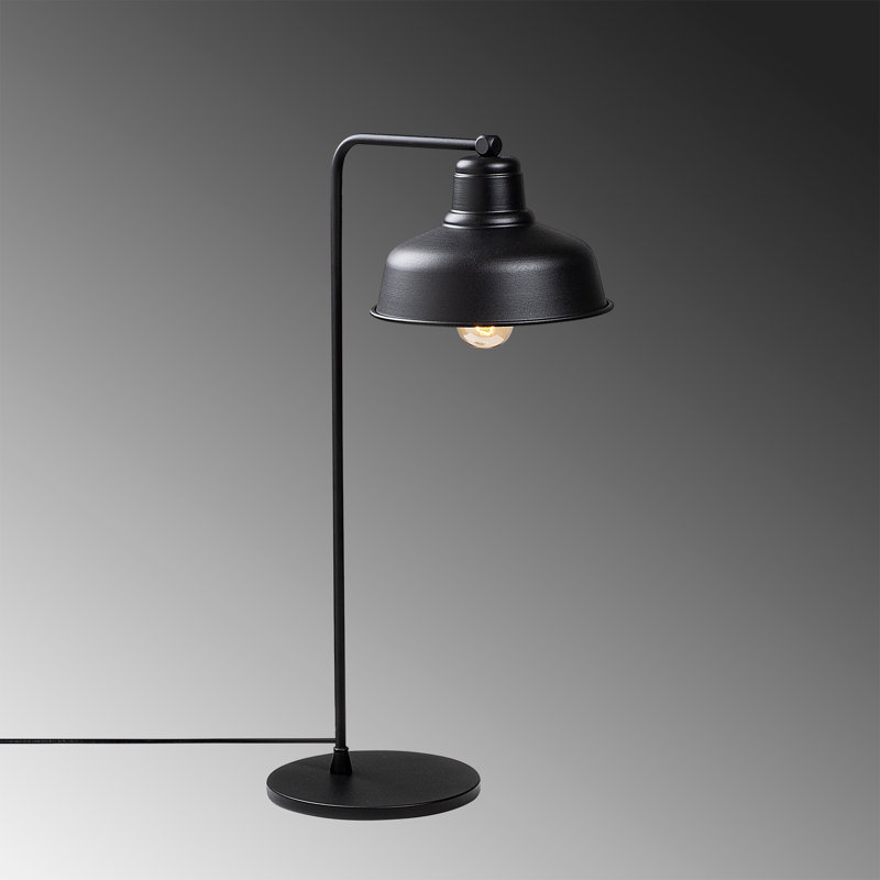 Lampe de table en métal, Noir