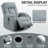 Infinite Position Single Motor Up To 350 LBS Power Lift Recliner Chair For Elderly, Heavy Duty Motion Mechanism With 8-Point Vibration Massage And Lumbar Heating, USB Charging Port, Cup Holders-697154583