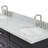 Abell 67'' Double Bathroom Vanity with Carrara Marble Top-93068112-93068113