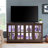 Magnificent Antique Display Cabinet In Cherry With Adjustable Shelves And Led Step Lights Energy