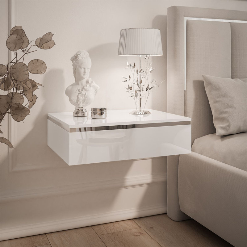 48cm W Manufactured Wood Bedside Table