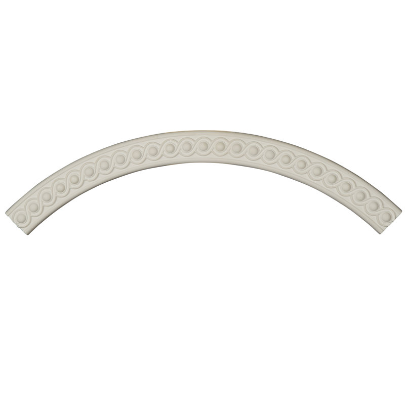 Ensemble d'anneaux de plafond Hillsborough, H 44,5 po x l 44,5 po x P 0,5 po, Simple (1/4 d'un cercle complet)