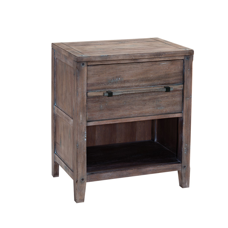 Navin 24'' W Nightstand, Weathered Gray
