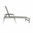 Set Of 2 Chaise Lounge Outdoor Rust-Proof Aluminum Frame Grey Comfortable Mesh Seating-1902074524