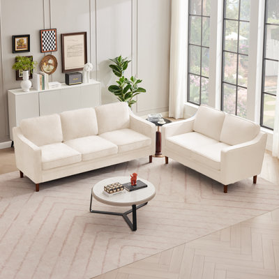 Christofor 2 Piece Chenille Living Room Set