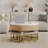MDF Round Lift-Top Coffee Table with Storage & 3 Ottomans - Modern Space-Saving Design for Living Room-903019766