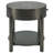  Surbit Round End Table with Storage Iron Black-2001032041