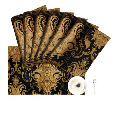 Gurwinder Chenille Damask Placemats