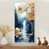 White Floater Framed