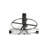 Backed Adjustable Height Ergonomic Lab Stool with Footring Wheels
