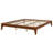 Solid Dry Bamboo Wood Platform Bed Frame, With Wood Slat Support-1294072766