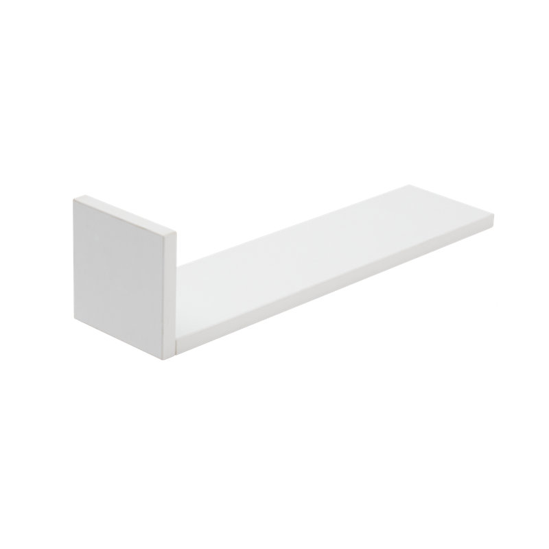 Rio Set Of Three L-Shaped Wall Shelves - Dove Grey, White